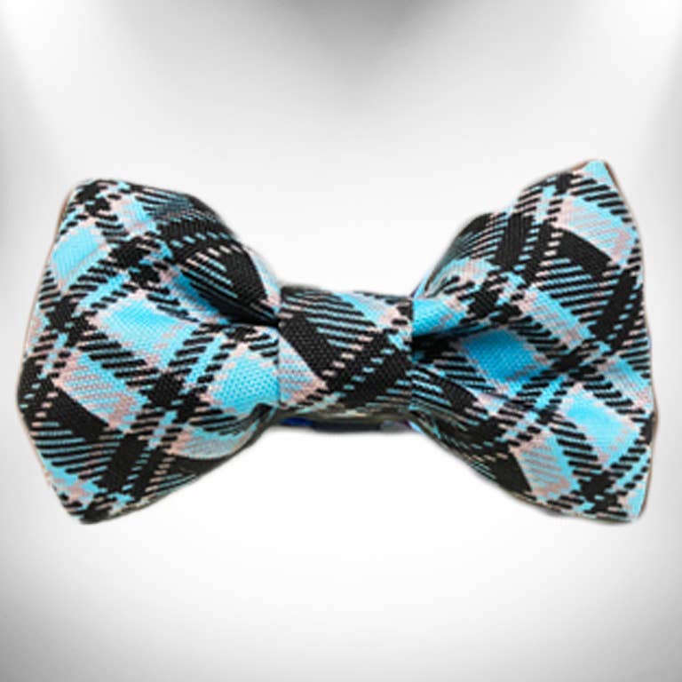 Steel Blue Plaid (collars & accessories)