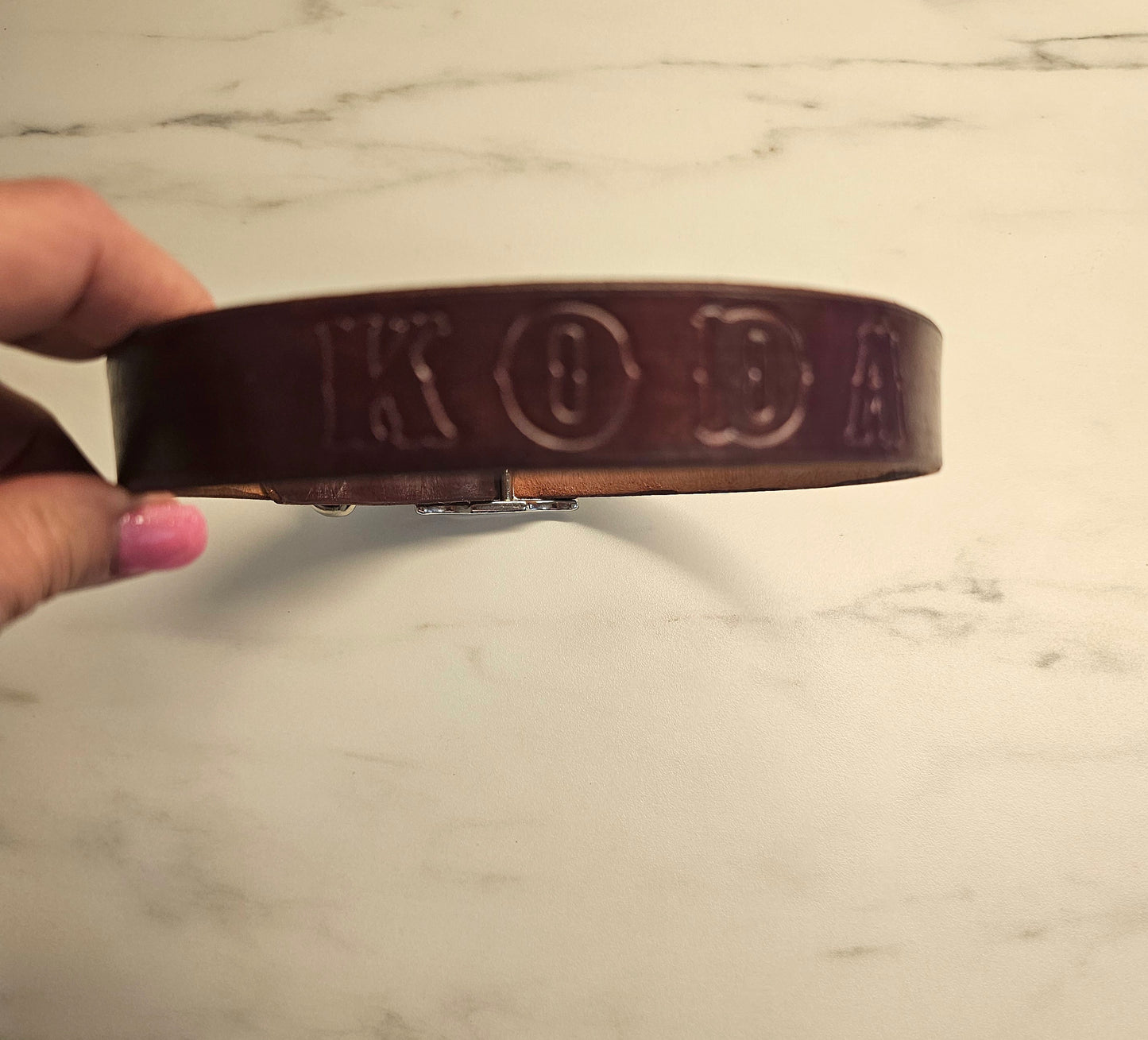 Custom Leather Collar XL