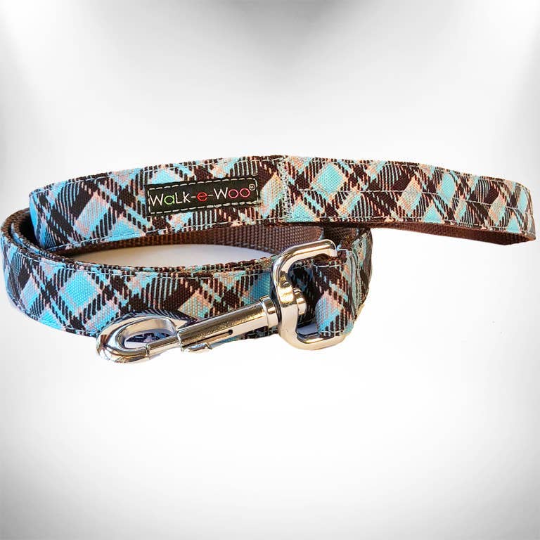 Steel Blue Plaid (collars & accessories)