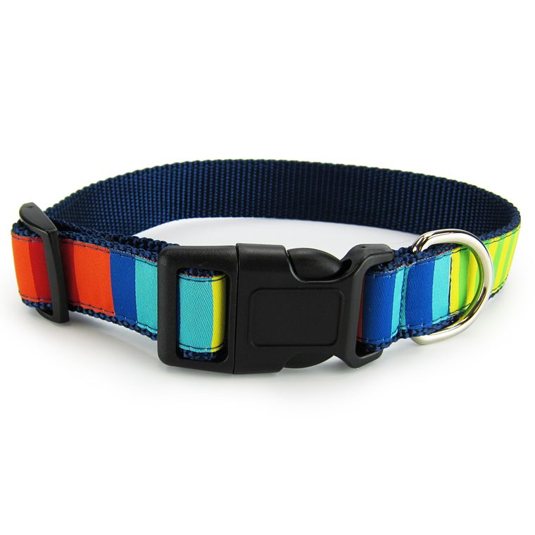 Dog Collar, Small - Party Stripes