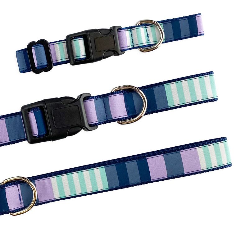 Dog Collar, Small - Metro Stripes