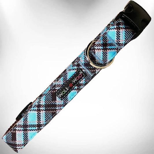 Steel Blue Plaid (collars & accessories)