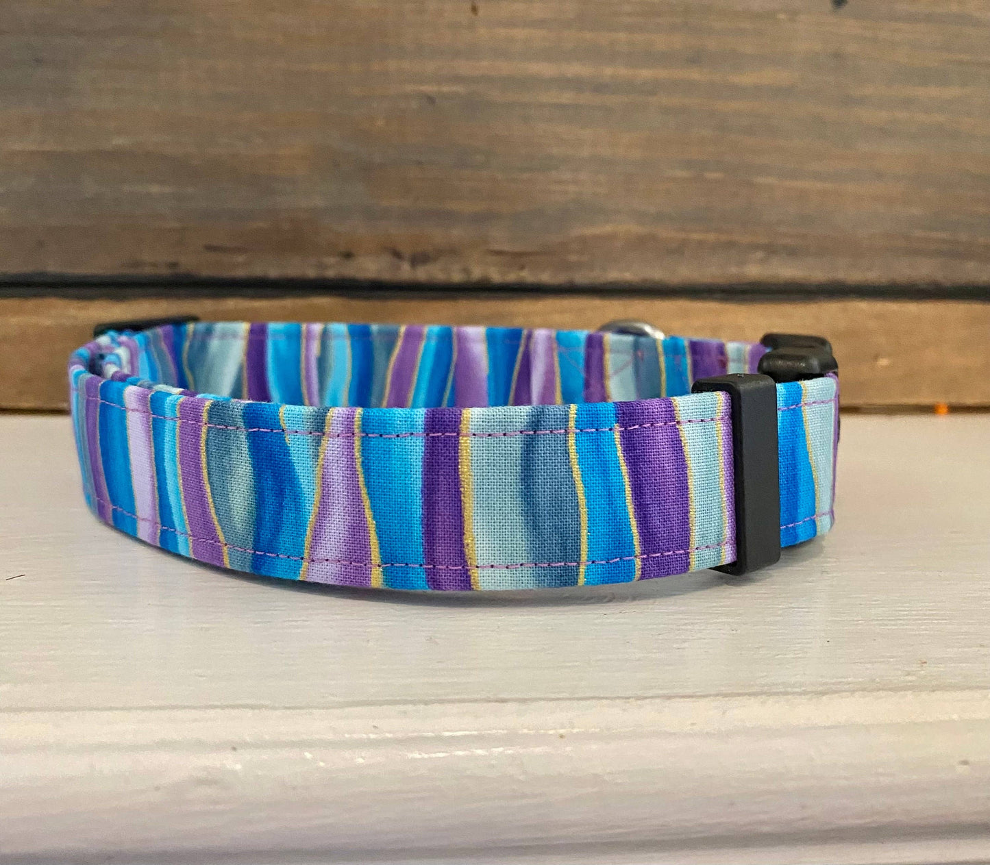 Mermaid Swirl Dog Collar for Spring and Summer