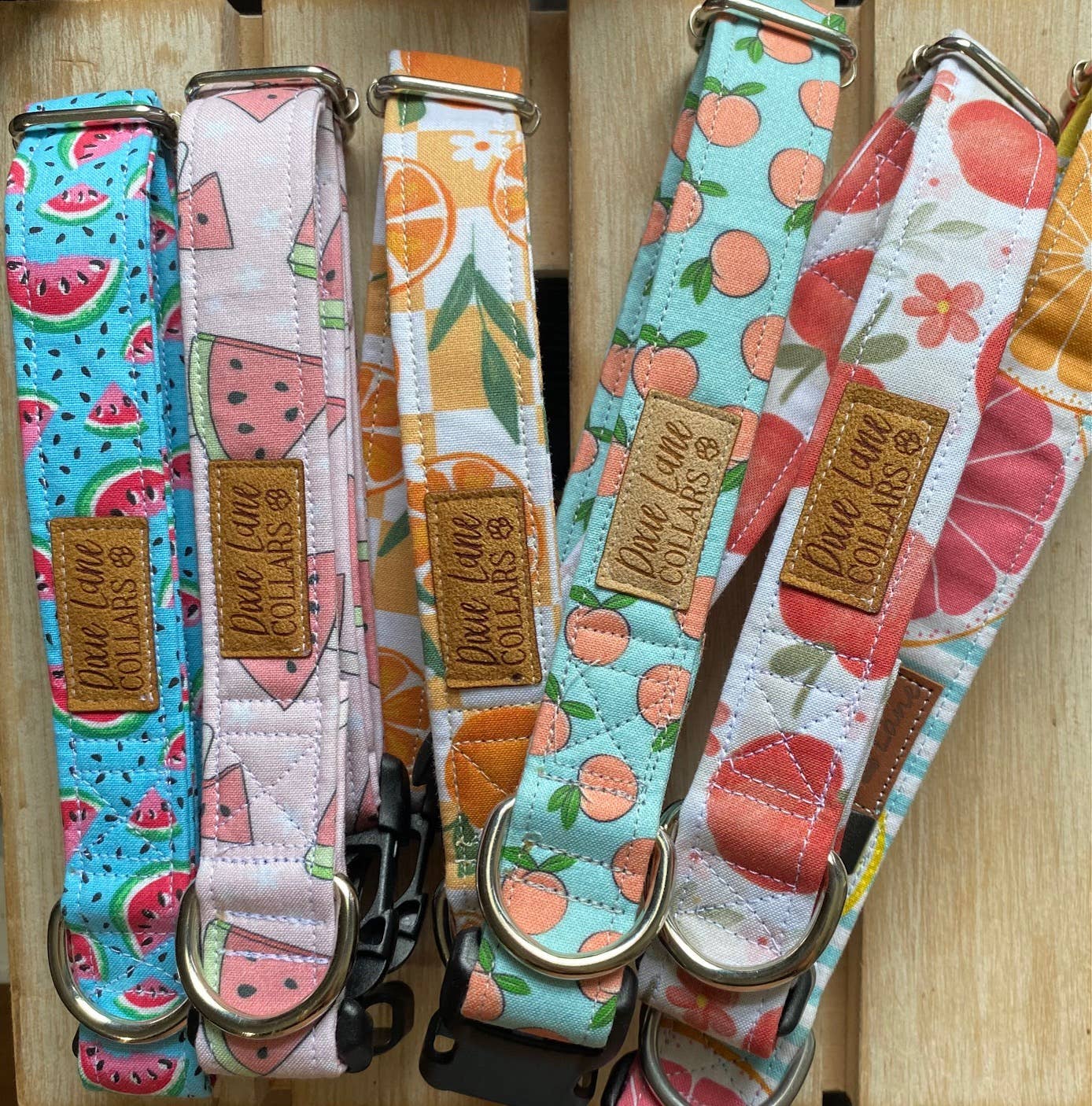 Pink Watermelons Dog Collar, Spring/Summer Dog Collar, Fruit