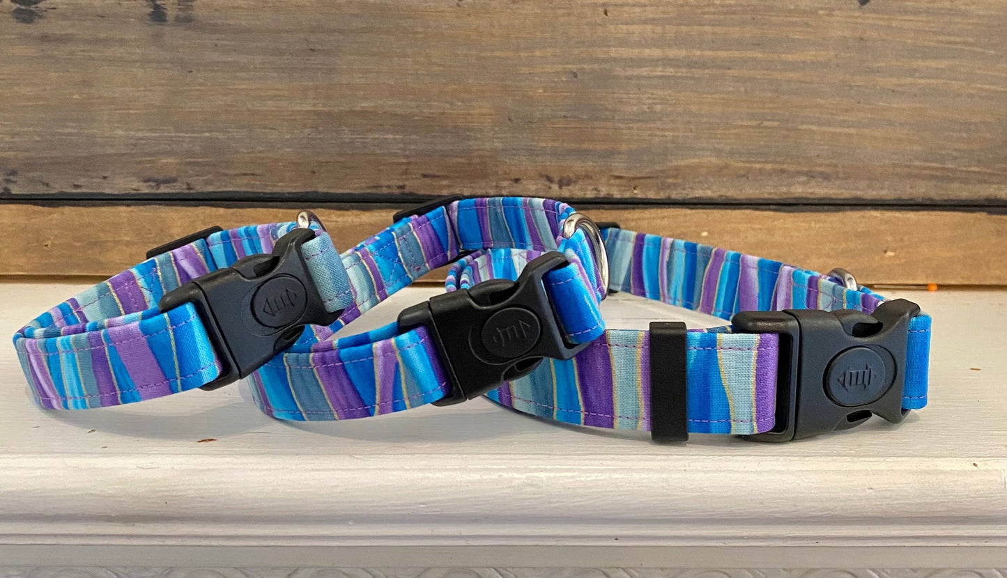 Mermaid Swirl Dog Collar for Spring and Summer
