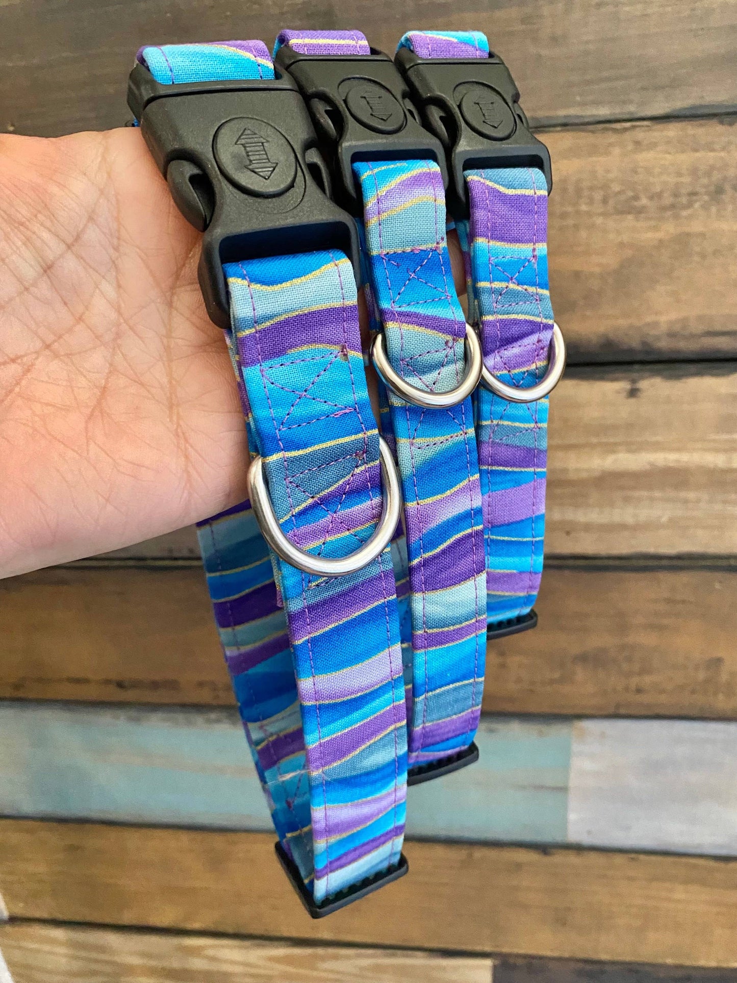 Mermaid Swirl Dog Collar for Spring and Summer