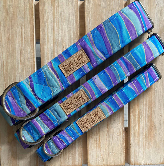 Mermaid Swirl Dog Collar for Spring and Summer